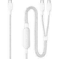 Anker USB C Cable, 4 ft 2in1 Type C Cable, 140W Max Fast Charging for iPhone 17/16/15, iPad Pro, Samsung Galaxy, MacBook Pro,and More (USB 2.0, Brai