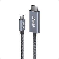Anker HDMI Cable, 4K@60Hz Ultra-Fast Nylon-Braided USBC to HDMI Cord with Advanced Shielding, Thunderbolt 5/4/3, For MacBook, iPad, iPhone, HD TV, and