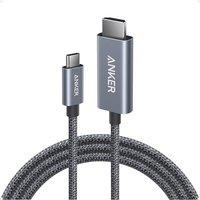 Anker HDMI Cable, 4K@60Hz Ultra-Fast Nylon-Braided USB C to HDMI Cord with Advanced Shielding, Thunderbolt 5/4/3, For MacBook, iPad, iPhone,HD TV, and