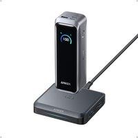 Anker Prime Power Bank and Charging Base, 20,100mAh 220W Max Portable Charger with Base for 6 Devices, Two-Way Charging, Flight-Approved, App Control,