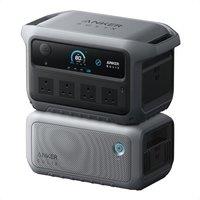 Anker SOLIX C2000 Gen 2 Portable Power Station with Expansion Battery, 2400W (Peak 4000W) Solar Generator, 4096Wh LiFePO4 Battery, Fast Charge 100% in