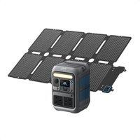 Anker SOLIX C300X Portable Power Station with PS100X Solar Panel, 288Wh LiFePO4 Battery, 300W (Peak 600W) Solar Generator, 140W Side Quick Charging Po