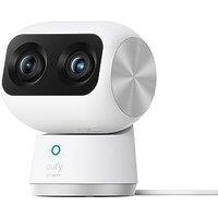 eufy Security Indoor Cam S350 Dual Cameras 4K UHD Indoor Security Camera with 8 Zoom and 360 PTZ, Ideal for Baby Monitor/Pet & Dog Camera/Home Sec