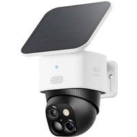 eufy Security SoloCam S340 Dual Cameras Solar Security Camera Outdoor Wireless, 3K Home Security Camera, 360 Surveillance, No Blind Spots, 2.4 GHz W