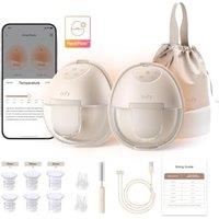 eufy Security Wearable Breast Pump S1 Electric Hands-Free Breast Pump with Heating Technology, App-Controlled Smart Rhythm, Hospital-Grade Suction, Po