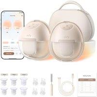 eufy Breast Pump S1 Pro, Heated Wearable Breast Pump, Electric and Hands-Free with Heating Technology, Portable Charging Case, App-Controlled Smart Rh