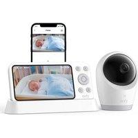 eufy Baby Monitor E21 with 4K UHD Camera, 5" 720p Display, Hybrid Wi-Fi and No Wi-Fi Connection, App and Monitor Control, Pan-Tilt, 8 Zoom, Portable