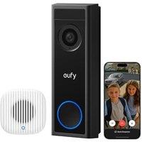 eufy Video Doorbell Camera Wireless C30 with Chime 2, Live Video Calls, 2K FHD, 10 Bell Sounds, Bluetooth Auto-Pairing, Battery Powered, Easy Installa