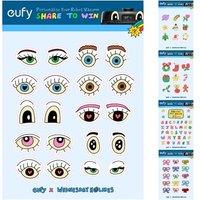 eufy Robot Vacuum Stickers, Bonus Item, Not for Sale, Removable Adhesive Sticker, Decorate Your Robot Vacuum, 5 Sheets