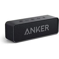 Anker Soundcore Bluetooth Speaker Upgraded Version with 24H Playtime, IPX5 Waterproof, Stereo Sound, 66ft Bluetooth Range, Built-In Mic, Portable Wire