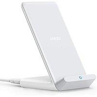 Anker Wireless Charger, PowerWave Stand, QiCertified for iPhone 17/16/15/14/13/12 Series, SE, 11, 11 Pro, 11 Pro Max, XR, Xs Max, 10W FastCharging G