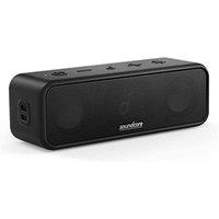 soundcore 3 by Anker, Bluetooth Speaker with Stereo Sound, Pure Titanium Diaphragm Drivers, PartyCast Technology, BassUp, 24H Playtime, IPX7 Waterproo