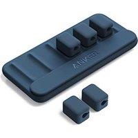 Anker Cable Management, Magnetic Cable Holder, Desktop Multipurpose Cord Keeper, 5 Clips for Lightning Cables, USB C Cables, Micro Cables, Other Wires