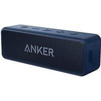Anker Soundcore 2 Portable Bluetooth Speaker with 12W Stereo Sound, BassUp, IPX7 Waterproof, 24-Hour Playtime, Speaker for Home, Outdoors, Travel (Nav