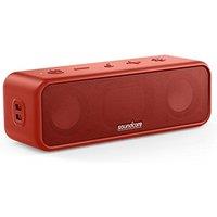 soundcore 3 by Anker, Bluetooth Speaker with Stereo Sound, Pure Titanium Diaphragm Drivers, PartyCast Technology, BassUp, 24H Playtime, IPX7 Waterproo