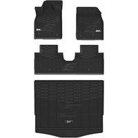 3W Floor Mats&Cargo Liner Compatible for Ford Mustang Match E 2021-2023 TPE All Weather Custom Fit Floor Liner 1st 2nd Row and Trunk Mat Full Set Mats