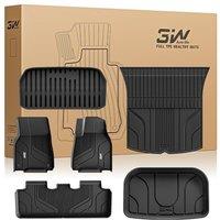 3W Floor Mats & Boot Liner Fit for Tesla Model Y 20212024 (Not for Juniper), Thorex Pet Friendly All Weather Floor Liner Boot Mats, Heavy Duty Wat