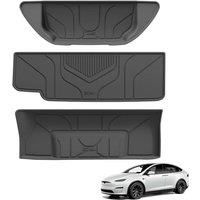 3W Cargo Liner For Tesla New Model X 6seats 2023 2024, TPE Dog Friendly Mats, Custom Fit Tesla New Model X Car Mats, All Weather Waterproof Non Slip,