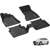 3W Floor Mats Fit for Audi, Thorex All Weather Full Set Car liners and Cargo Mats, Dog Friendly Accessories Custom Fit for New Version Audi