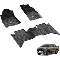 3W Floor Mats Fit for Toyota Hilux 20202025(Not for Manual or Hybrid), All Weather Thorex Car Protection Floor Liner, Pet Friendly Heavy Duty Car