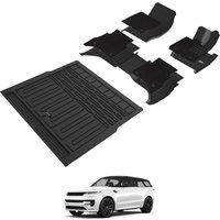 3W 2Layer Floor Mats & Boot Liner Fit for Range Rover Sport L461 20232025, Odorless Thoex Dog Friendly All Weather Premium Car Liner, Waterproof