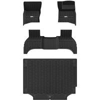 3W Car Floor Mats & Boot Liner Fit for Land Rover Defender 110 L663 20202024 2025 (Non 7 Seat), All Weather TPE Pet Dog Friendly Car Footmat, Waterpr