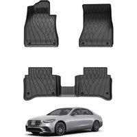 3W Floor Mats for Benz S CLASS W223 2021-2025, Thorex Car Floor Mat with Anti-Slip and Waterproof Features, Premium Car Floor Mats