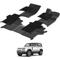 3W Floor Mats Fit for Land Rover Defender 90 20202024 2025 with Carpets on TOP TPE All Weather Custom Fit Floor Liners 12Rows Full Set 7Pcs Car Mats