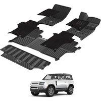 3W Floor Mats & Boot Liner Fit for Land Rover Defender 90 20202024 2025, All Weather TPE Dog Friendly Mats, Custom Fit Defender 90, Waterproof Non Sl