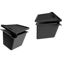 3W Trunk Storage Bins Fit for Tesla Model Y 2024 (For VIN Starting with XP7), Rear Boot Storage Bins Side Box, All Weather TPE boot storage box, Inter