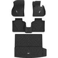 3W Floor Mats & Boot Liner Fit for 2023 2024 2025 BMW X1 U11(Not for Xdrive 25e Petrol Hybrid), All Weather Dog Friendly TPE X1 Liners, Waterproof Non