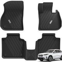 3W Floor Mats Fit for 2023 2024 2025 BMW X1 U11(Not for Xdrive 25e Petrol Hybrid), All Weather TPE Pet Friendly Floor Liner, Heavy Duty Waterproof Eas