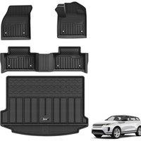3W Floor Mats & Boot Liner Fit for Range Rover Evoque 20202024 2025 (Not for Manual), All Weather Thoex Car Mat, Waterproof AntiSlip Easy Clean H