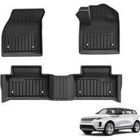 3W Floor Mats Fit for Range Rover Evoque 20202024 2025 (Not for Manual), All Weather Dog Friendly TPE Car Boot Mat, Waterproof AntiSlip Easy to Clea