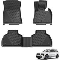 3W Floor Mats Fit for BMW X7 G07 7 Seats 20192024 2025, All Weather Thorex Car Mat, Dog Friendly Waterproof AntiSlip Easy to Clean Heavy Duty 7 P