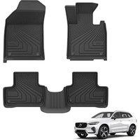 3W Floor Mats Fit for Volvo XC60 20192024 2025 (Not for Plugin Hybrid), All Weather Dog Friendly Thorex TPE Car Mat, Waterproof AntiSlip Easy to