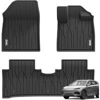 3W Floor Mats Fit for BYD ATTO 3 Yuan Plus 20222024 2025, All Weather Dog Friendly TPE Floor Liner, Waterproof AntiSlip Easy to Clean Heavy Duty Car