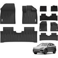 3W Floor Mats with Carpets Fit for 20222025 BYD ATTO 3 YUAN, All Weather Dog Friendly TPE Car Floor Liner, Waterproof AntiSlip Easy to Clean Heavy D