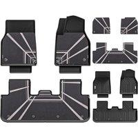 3W Double Layer Floor Mats Fit for Tesla Model Y Juniper 2025 2026, Thorex All Weather Dog Friendly Full Coverage liners with Designer Pattern Carp