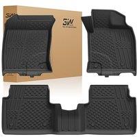 3W Floor Mats Fit for Ford Kuga 2019-2025, All Weather Thorex Floor Liner Custom Fit for Kuga C482, Anti-Slip Waterproof Anti-Slip Easy to Install