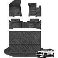3W Boot liner and Floor Mats Fit for Kia Sportage 2023 2024 2025 2026, Odorless Thoex Dog Friendly All Weather Premium Car Mat, Waterproof Anti-Sli