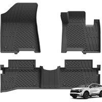 3W Floor Mats Fit for Kia Sportage 2023 2024 2025 2026, Odorless Thoex Dog Friendly All Weather Premium Car Mat, Waterproof Anti-Slip Easy to Clean