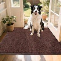 COSY HOMEER Nonslip Door Mats Indoor, 80x120cm Washable Dirt Trapper Welcome Front Doormat for Entryway Room Hallway, Absorbent Indoor Floor Mat for M
