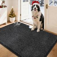 COSY HOMEER Nonslip Door Mats Indoor, 80 x 120cm Washable Dirt Trapper Welcome Front Doormat for Entryway Room Hallway, Absorbent Indoor Floor Mat for