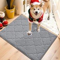 COSY HOMEER Front Door Mat 50x80 CM, Dirt Trapper Floor Mat, Polyester Welcome Door Mat for Kitchen Room Office Entryway Doors, Absorbent NonSlip Ind