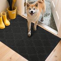 COSY HOMEER Front Door Mat 60x90 CM, Dirt Trapper Floor Mat, Polyester Welcome Door Mat for Kitchen Room Office Entryway Doors, Absorbent NonSlip Low