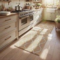 COSY HOMEER Long Kitchen Rug Runner 60 x 120cm, Washable Kitchen Rugs and Mats, Polypropylene Carpet Runner for Kitchen Entryway Hallway Laundry Room,