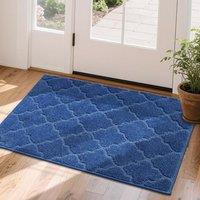 COSY HOMEER Front Door Mat 60x90 CM, Dirt Trapper Floor Mat, Polyester Welcome Door Mat for Kitchen Room Office Entryway Doors, Absorbent NonSlip Low
