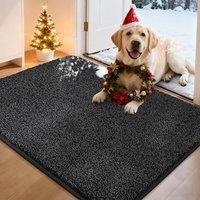 COSY HOMEER Nonslip Door Mats Indoor, 60 x 90cm Washable Dirt Trapper Welcome Front Doormat for Entryway Room Hallway, Absorbent Indoor Floor Mat for