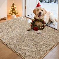 COSY HOMEER Nonslip Door Mats Indoor, 60 x 90cm Washable Dirt Trapper Welcome Front Doormat for Entryway Room Hallway, Absorbent Indoor Floor Mat for